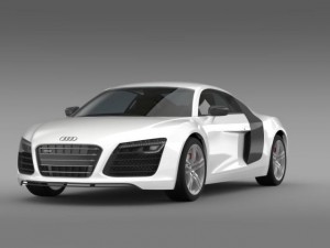 audi r8 2013 Modello 3D