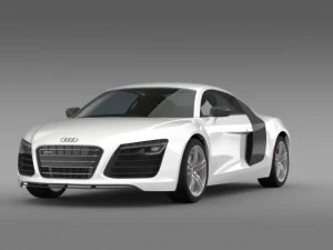 audi r8 2013 3D Model