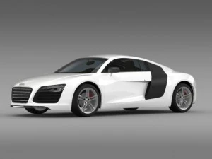 audi r8 2013 3D Model