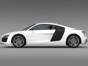 audi r8 2013 Modello 3D