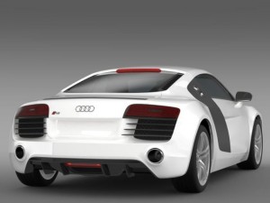 audi r8 2013 Modello 3D