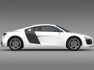 audi r8 2013 Modello 3D