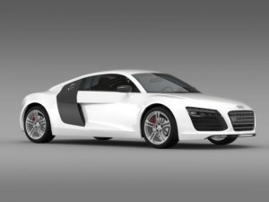 audi r8 2013 Modello 3D