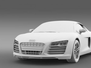audi r8 2013 Modello 3D