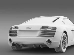 audi r8 2013 3D Model