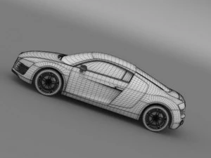 audi r8 2013 3D Model