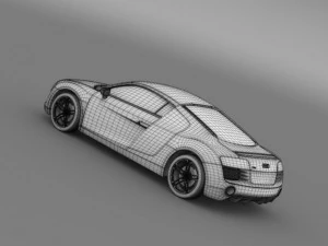 audi r8 2013 3D Model