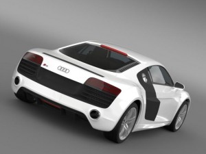 audi r8 v10 2013 Model 3D