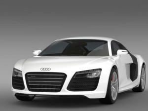 audi r8 v10 2013 Model 3D