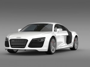 audi r8 v10 2013 Model 3D
