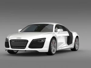 audi r8 v10 2013 3D Model