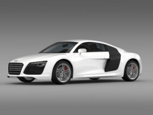 audi r8 v10 2013 Model 3D