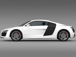 audi r8 v10 2013 Model 3D