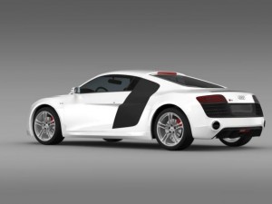 audi r8 v10 2013 Model 3D