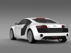 audi r8 v10 2013 Model 3D