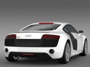 audi r8 v10 2013 Model 3D
