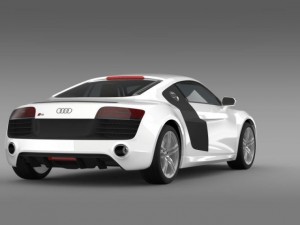 audi r8 v10 2013 Model 3D