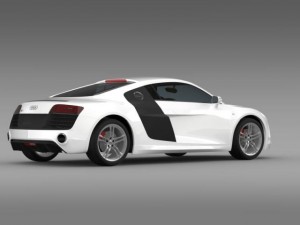 audi r8 v10 2013 Model 3D
