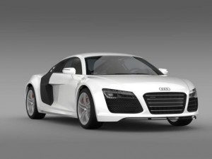 audi r8 v10 2013 Model 3D