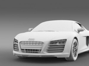 audi r8 v10 2013 Model 3D