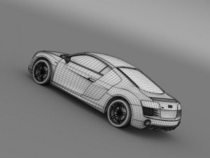 audi r8 v10 2013 Model 3D