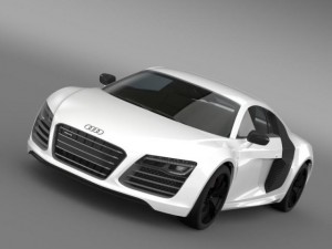audi r8 v10plus 2013 3D Model