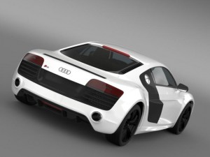 audi r8 v10plus 2013 3D Model