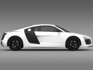 audi r8 v10plus 2013 3D Model