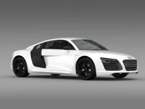 audi r8 v10plus 2013 3D Model