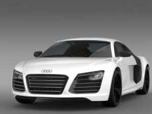 audi r8 v10plus 2013 3D Model