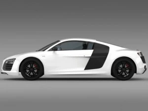 audi r8 v10plus 2013 3D Model