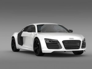 audi r8 v10plus 2013 3D Model