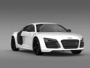 audi r8 v10plus 2013 3D Model