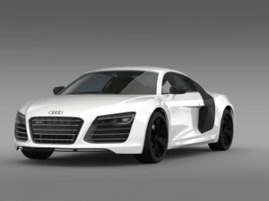 audi r8 v10plus 2013 3D Model