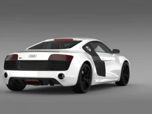 audi r8 v10plus 2013 3D Model