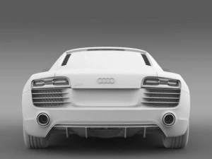 audi r8 v10plus 2013 3D Model