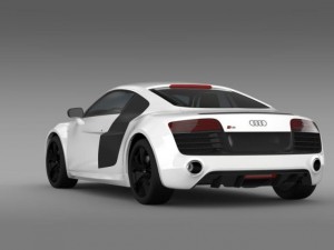 audi r8 v10plus 2013 3D Model