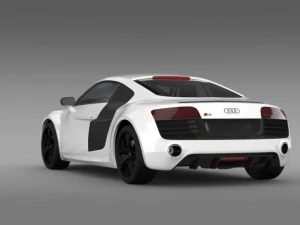 audi r8 v10plus 2013 3D Model