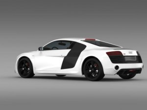 audi r8 v10plus 2013 3D Model