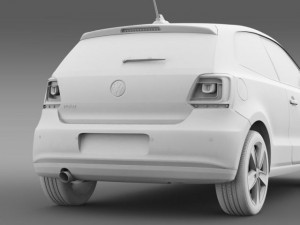 volkswagen polo 3d 20092013 3D Model