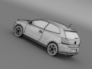 volkswagen polo 3d 20092013 3D Model
