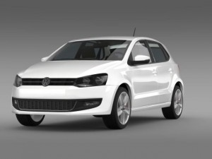 volkswagen polo 5d 20092013 3Dモデル