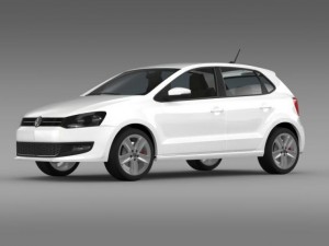 volkswagen polo 5d 20092013 3Dモデル