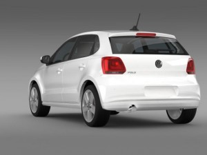 volkswagen polo 5d 20092013 3Dモデル
