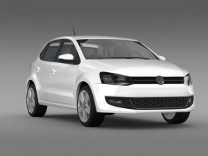 volkswagen polo 5d 20092013 3Dモデル