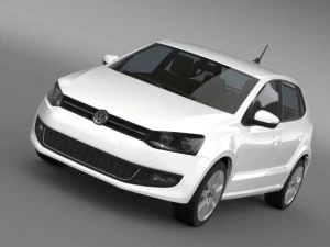 volkswagen polo bifuel 5d 20102013 Modèle 3D