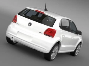 volkswagen polo bifuel 5d 20102013 3D Model