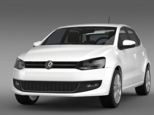 volkswagen polo bifuel 5d 20102013 3D Model