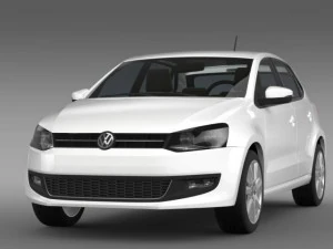 volkswagen polo bifuel 5d 20102013 3D Model