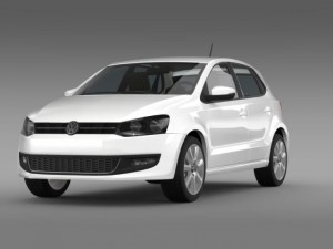 volkswagen polo bifuel 5d 20102013 3D Model